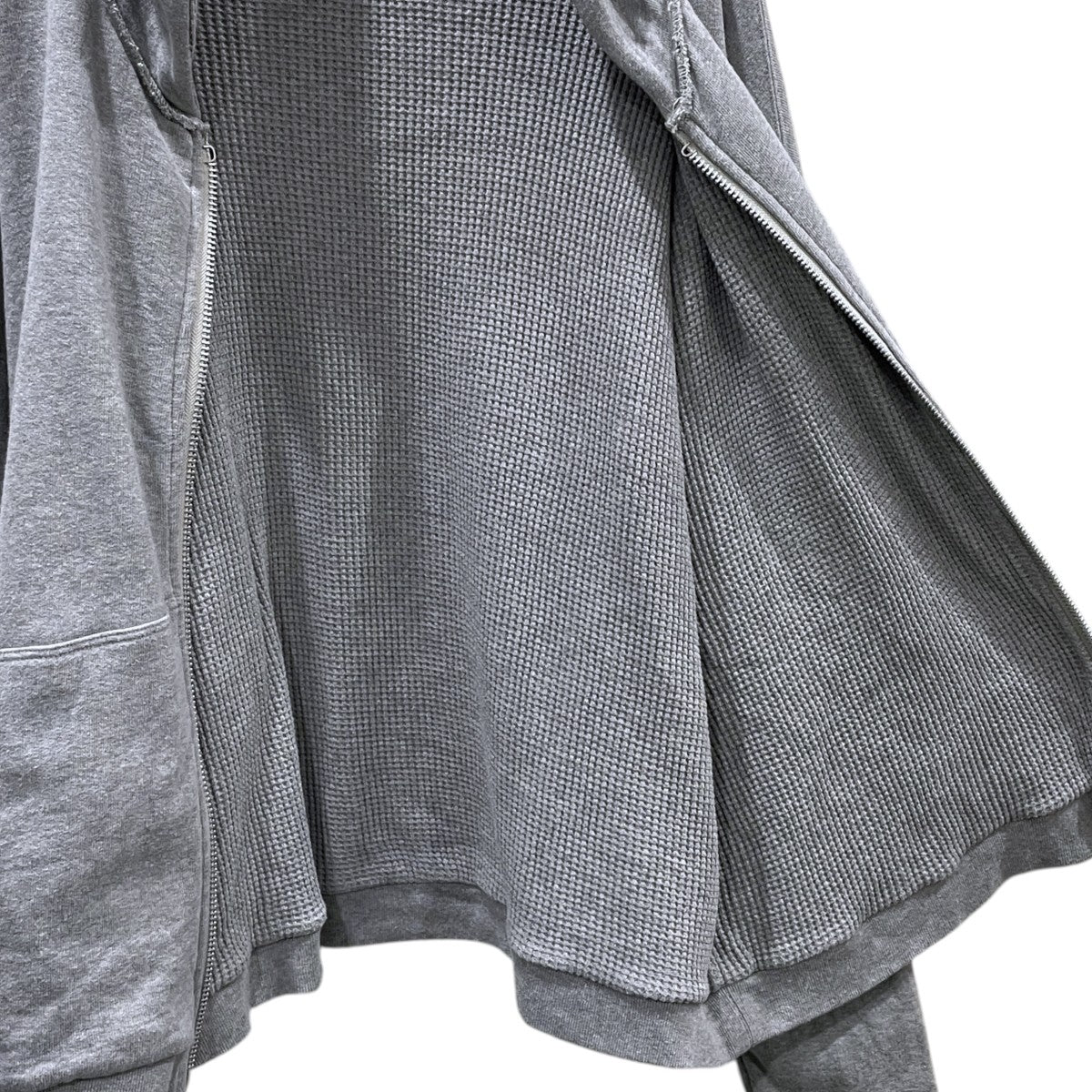 20AW 裏地ワッフル ドロップショルダー ジップアップパーカー ZIP BAGGY PARKA ジップ バギー パーカー YT-C0701