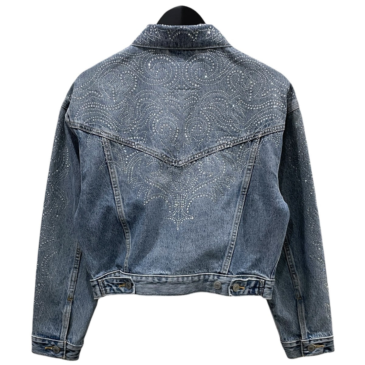 ラインストーンデニムジャケット Shrunken ’90s Trucker Jacket シュルンケン ナインティーズ トラッカージャケット A9456-0005