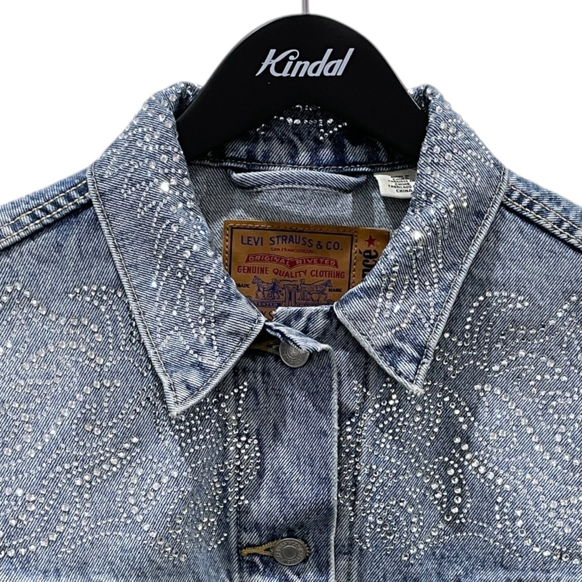 ラインストーンデニムジャケット Shrunken ’90s Trucker Jacket シュルンケン ナインティーズ トラッカージャケット A9456-0005