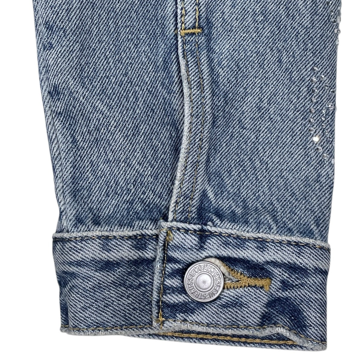 ラインストーンデニムジャケット Shrunken ’90s Trucker Jacket シュルンケン ナインティーズ トラッカージャケット A9456-0005