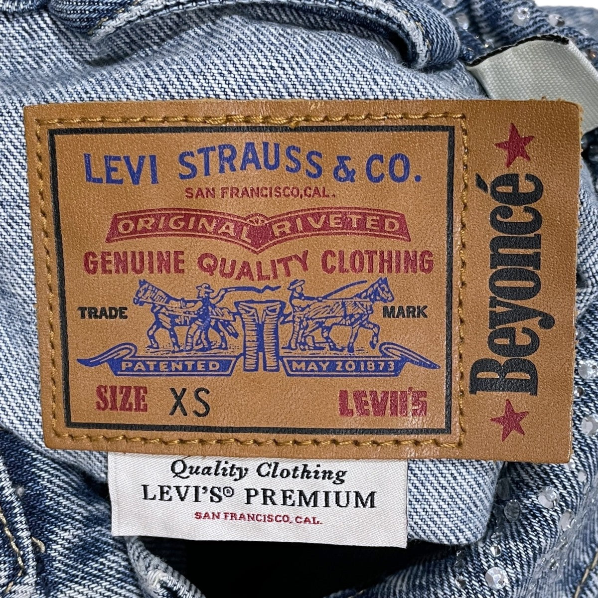 ラインストーンデニムジャケット Shrunken ’90s Trucker Jacket シュルンケン ナインティーズ トラッカージャケット A9456-0005