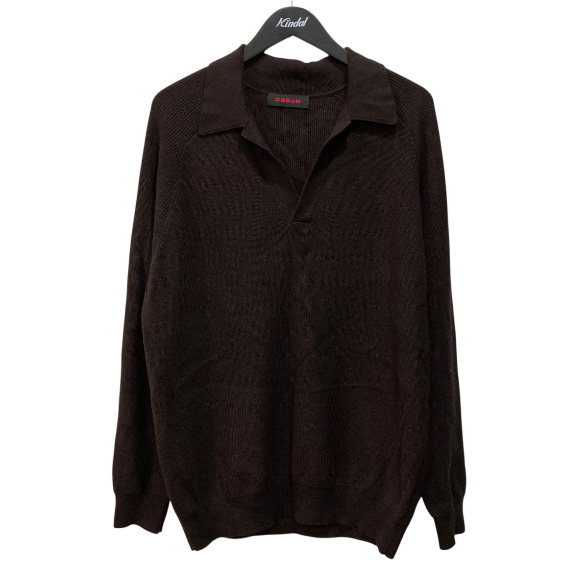 コットンカシミヤ ポロスキッパーニットポロシャツ59025402007