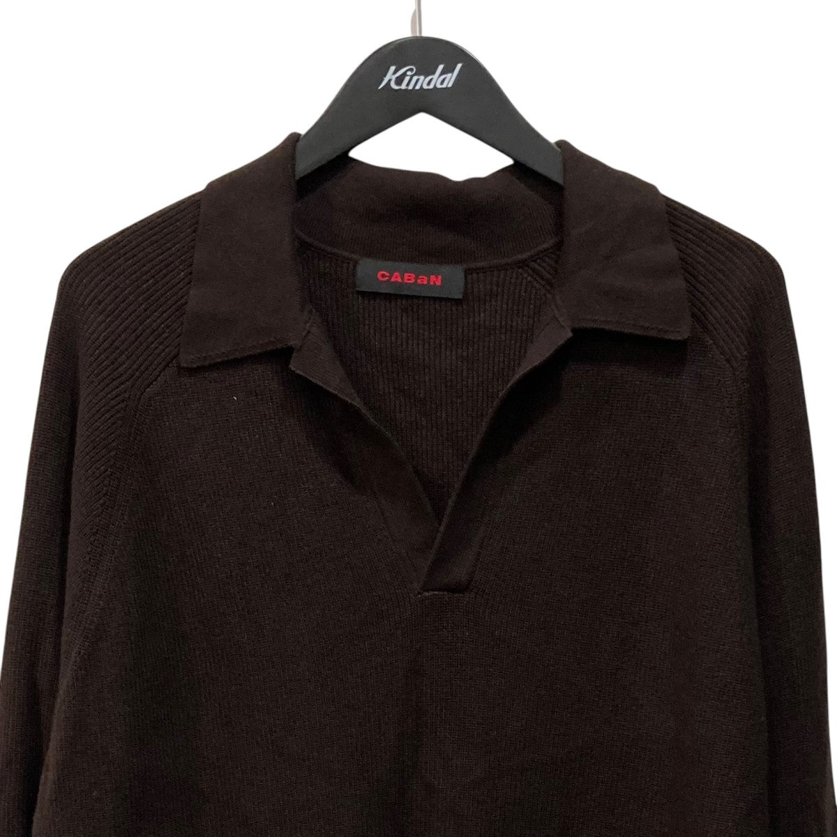 コットンカシミヤ ポロスキッパーニットポロシャツ59025402007