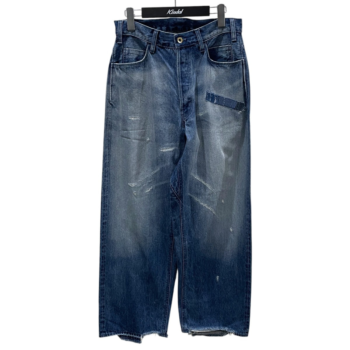 26SS パッチワークデニムパンツ Japanese Treasureビュッシュデニム 7348A