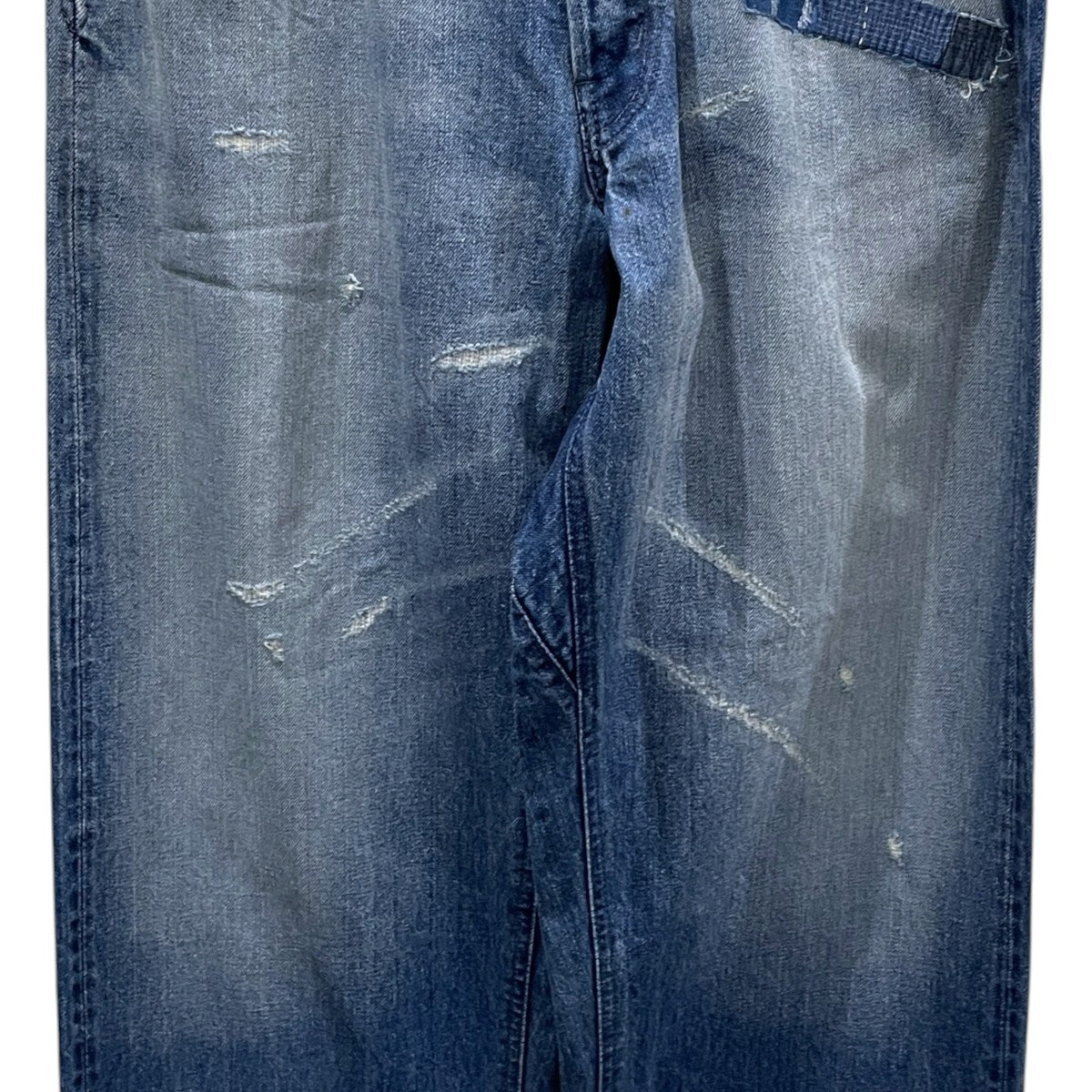26SS パッチワークデニムパンツ Japanese Treasureビュッシュデニム 7348A