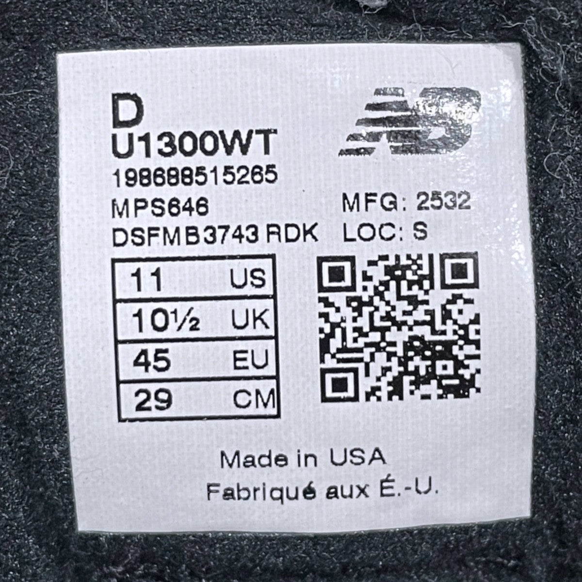26SS スニーカー U1300WT MADE IN USA