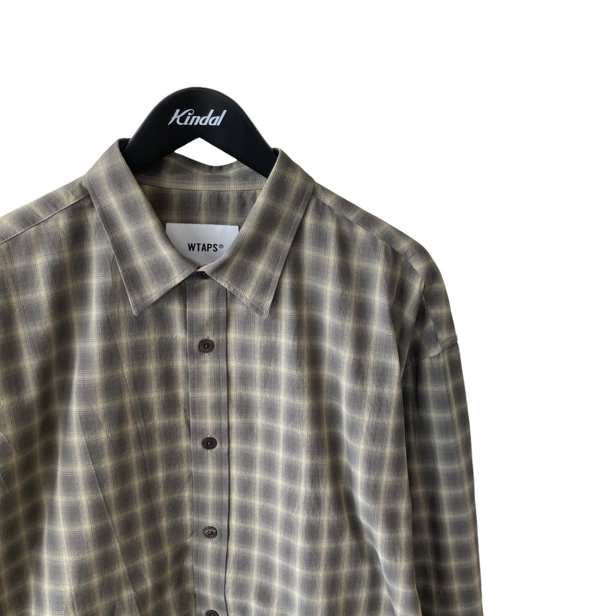 26SSTXT 01   LS   POLY． BROADCLOTH． TEXTILE． OFチェック長袖シャツ261TQDT-SHM01