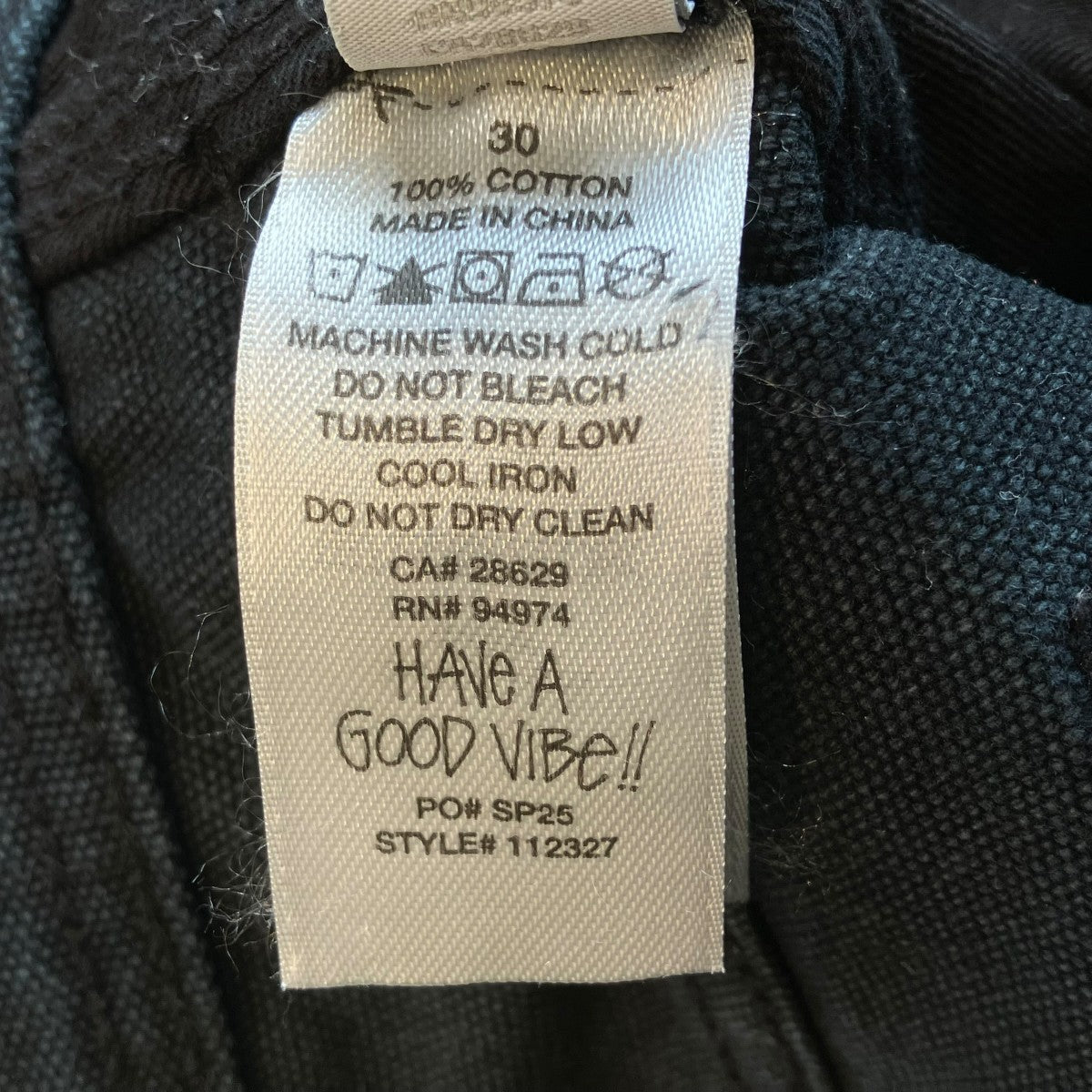 stussy WASHED CANVAS WORK SHORTハーフパンツ112327 古着・中古-5枚目のアイテム画像