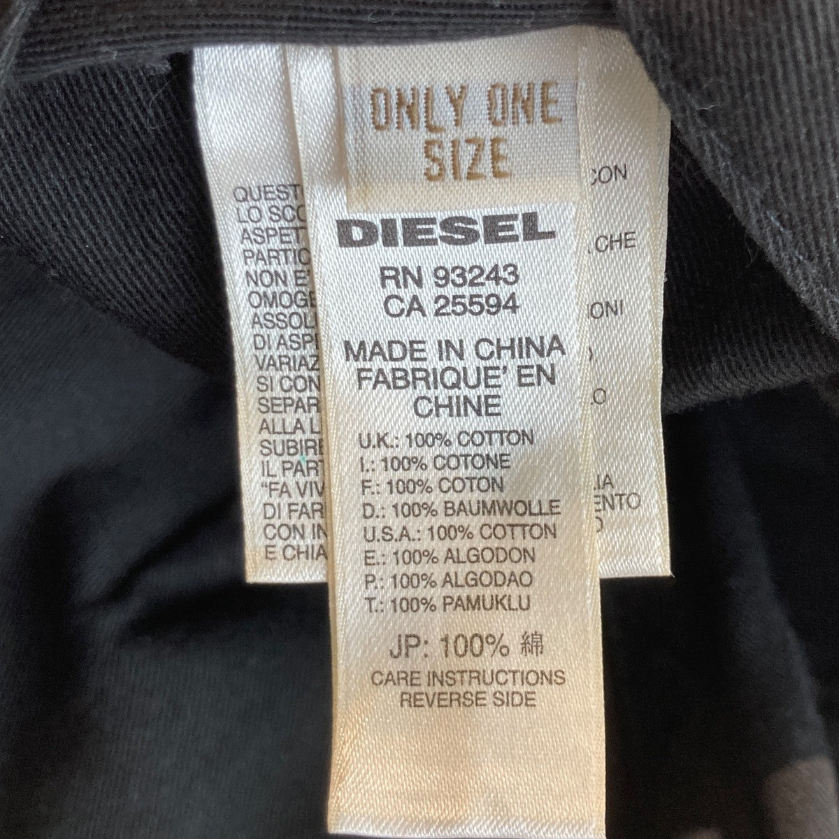 DIESEL キャップ 古着・中古-5枚目のアイテム画像