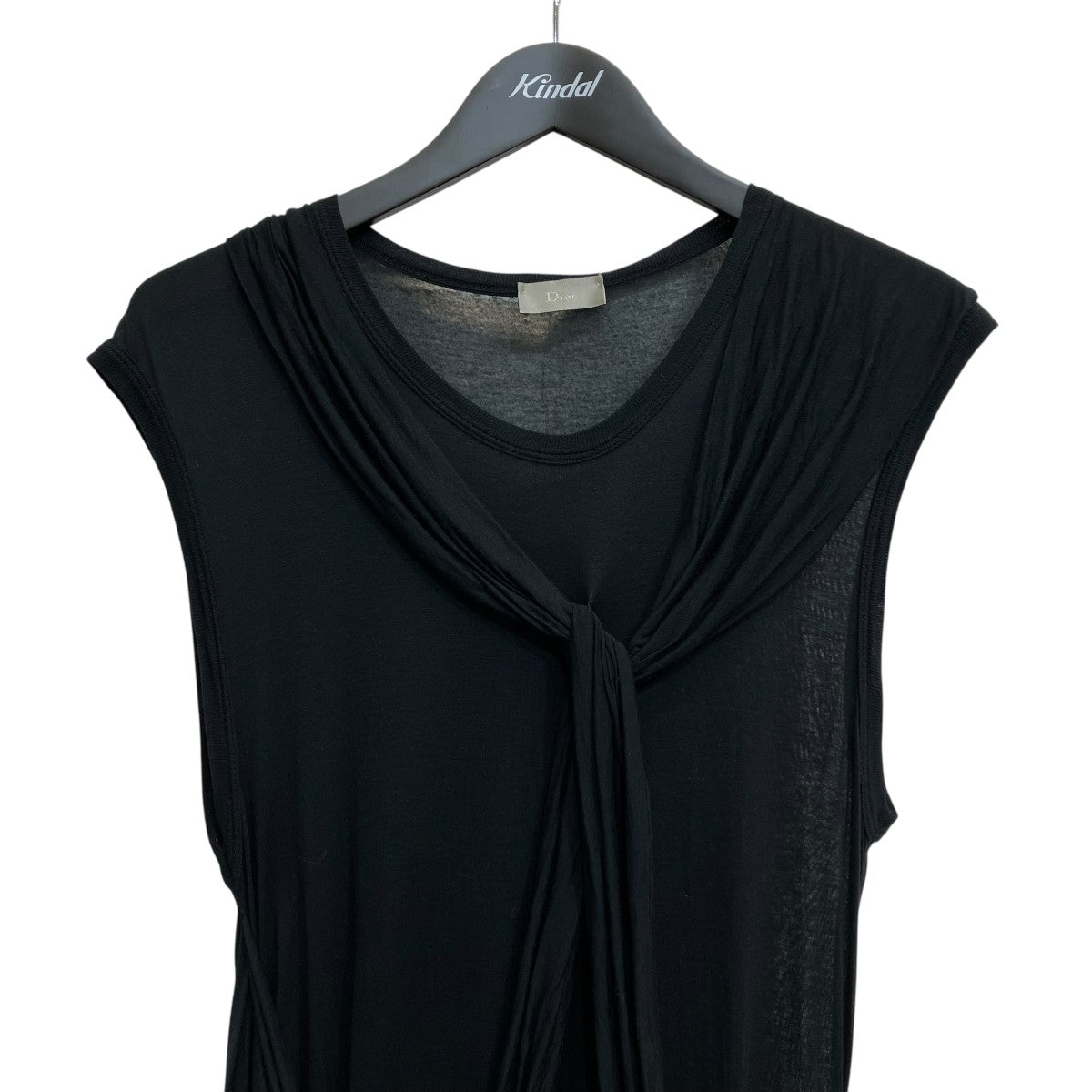 DIOR シアードレープチュニック エディ期ノースリーブTシャツ7E3360210006 古着・中古-2枚目のアイテム画像