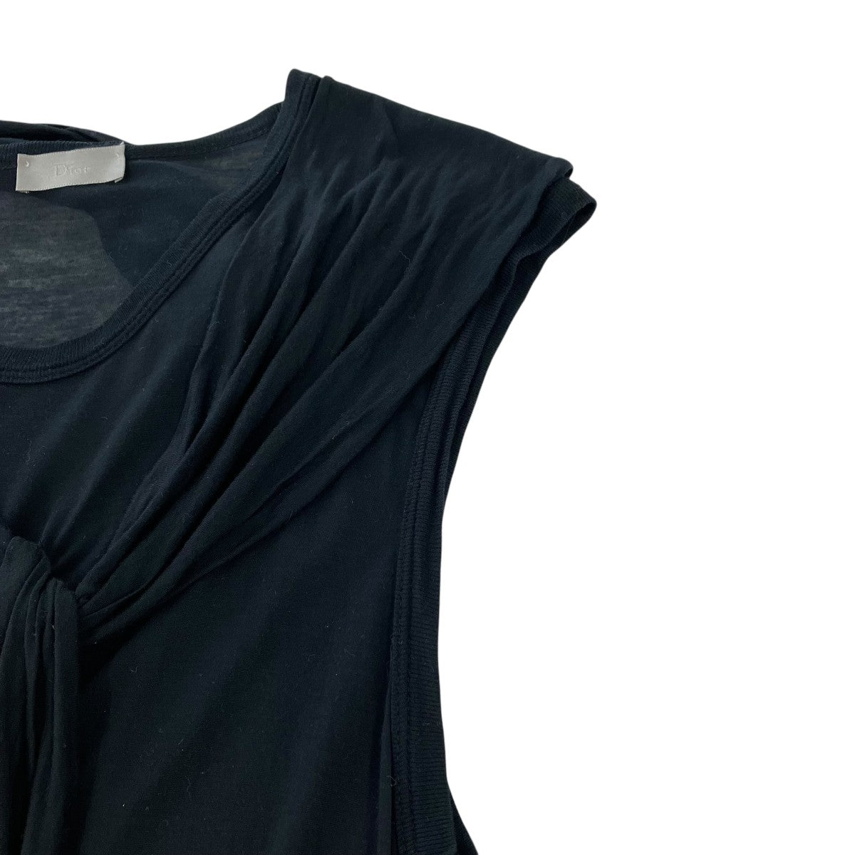 DIOR シアードレープチュニック エディ期ノースリーブTシャツ7E3360210006 古着・中古-4枚目のアイテム画像