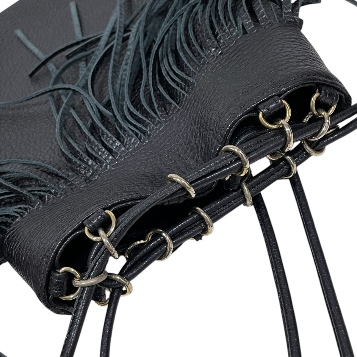 レザーポーチ FRINGE POUCH フリンジポーチ