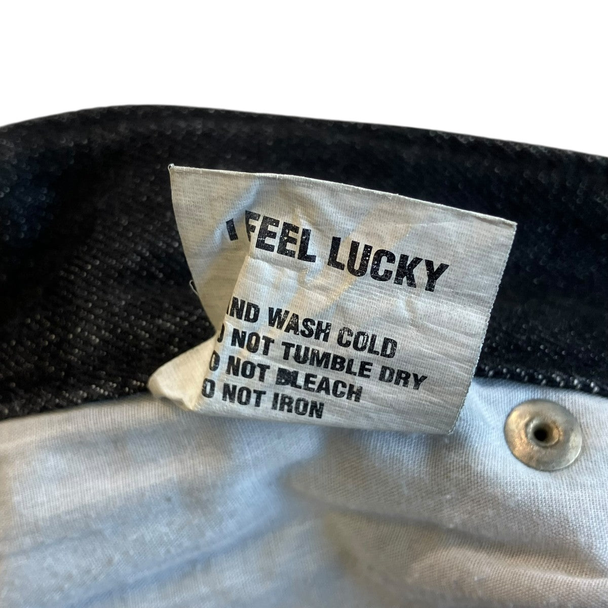 I FEEL LUCKY コーティングデニムパンツ 古着・中古-7枚目のアイテム画像