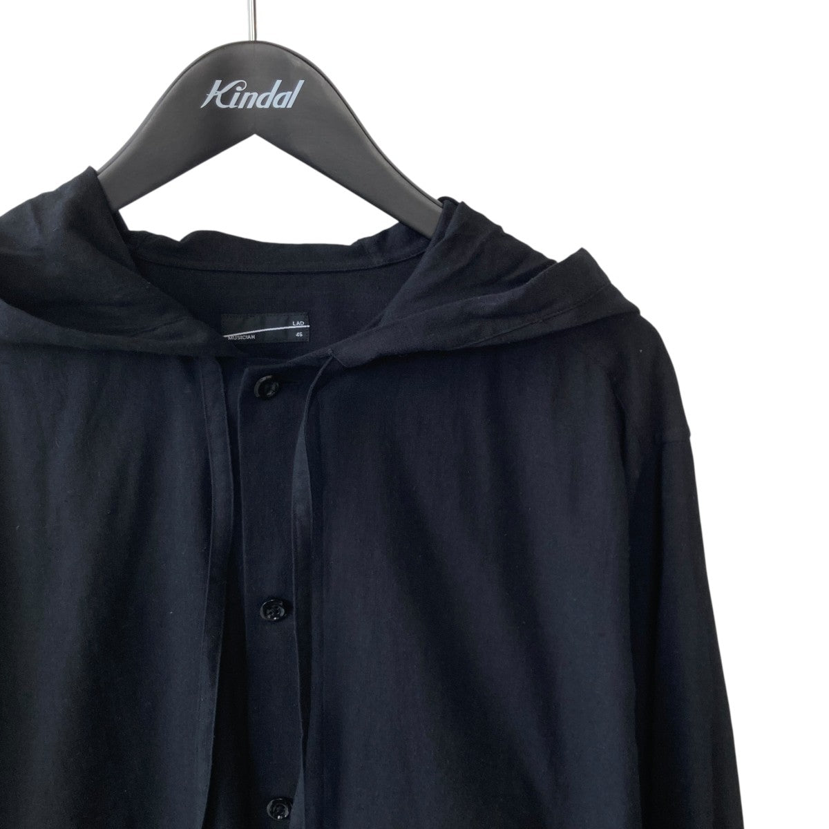 KHADI CALICO HOODED SHIRT長袖シャツパーカー2326-109