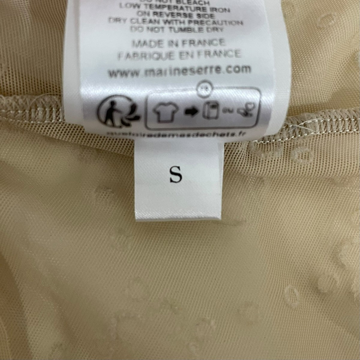 モノグラムメッシュトップハイネックカットソー