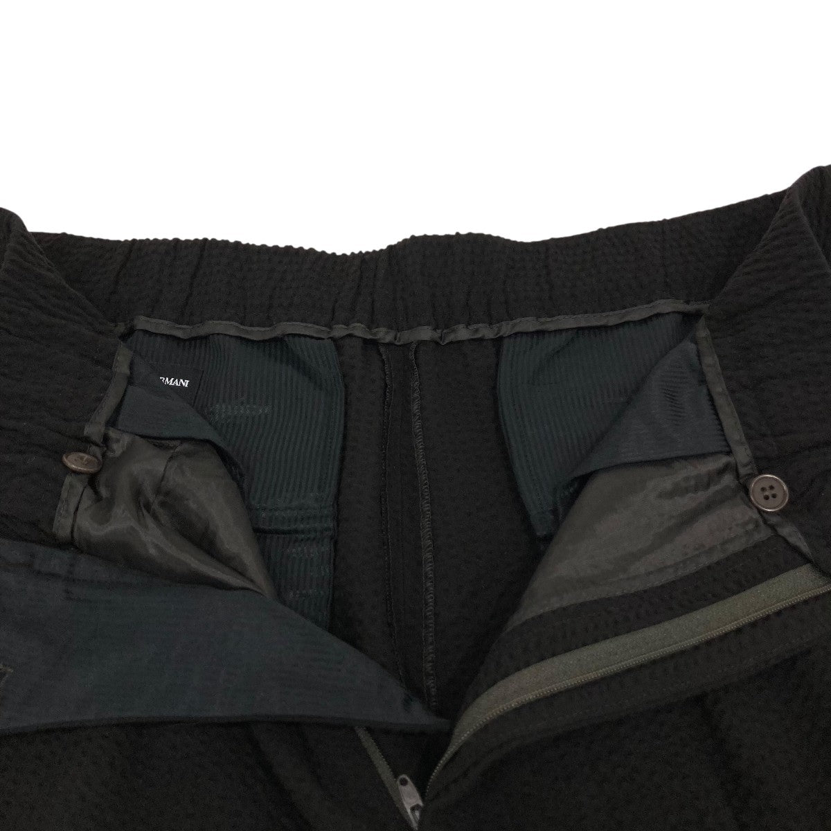 GIORGIO ARMANI シアサッカータックパンツGM000576 古着・中古-3枚目のアイテム画像