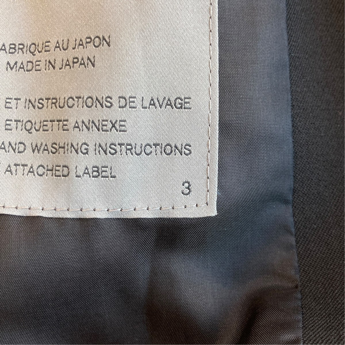 24AWWOOL GABARDINE STANDARDジャケットHO-Y02-100