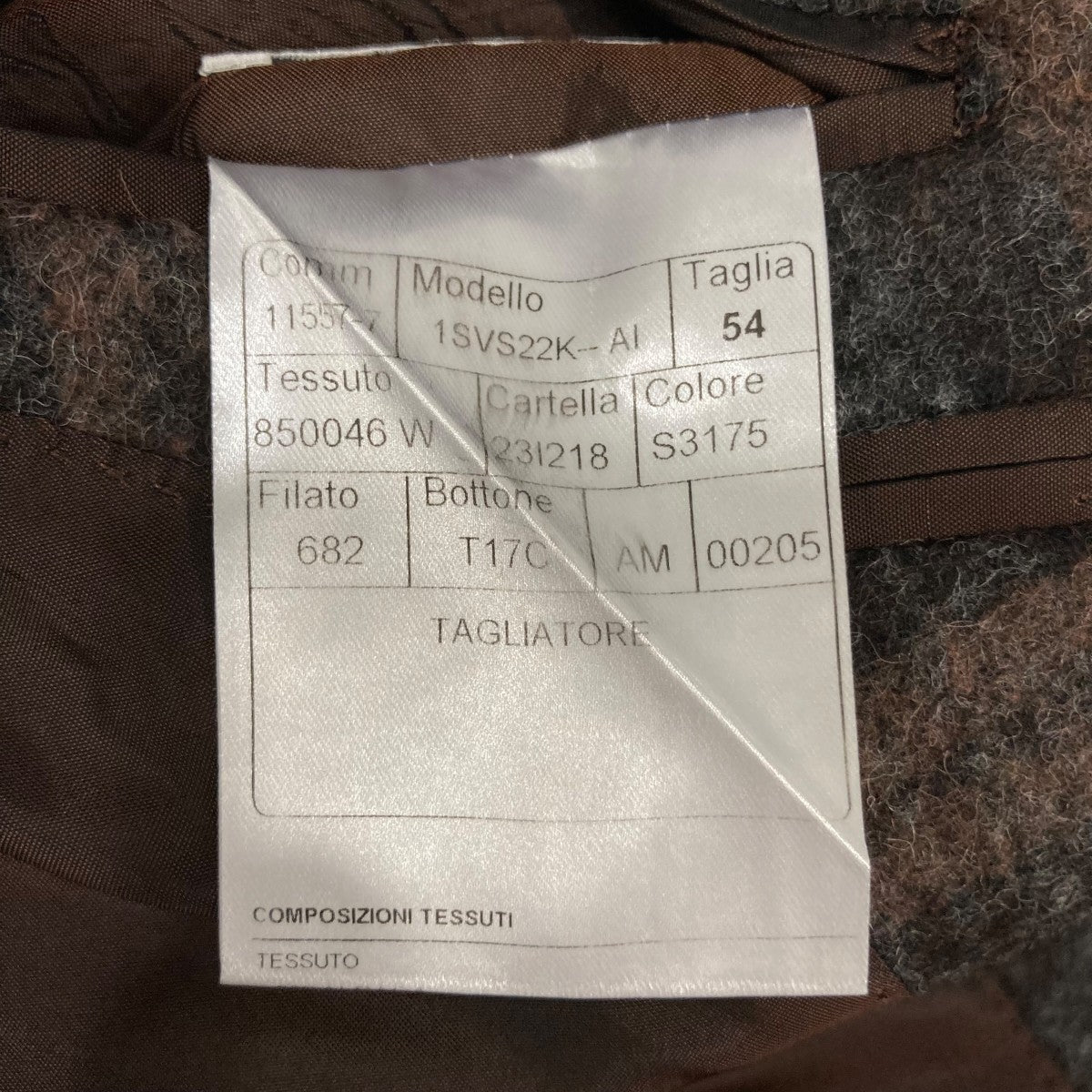 TAGLIATORE G-DAKARチェックジャケット850046 古着・中古-8枚目のアイテム画像