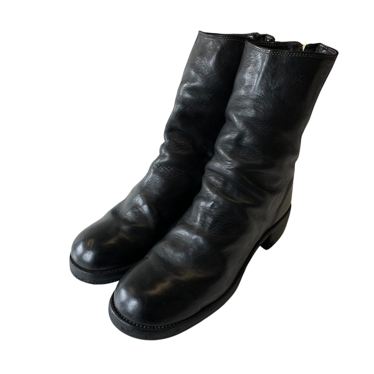 Back Zip Mid Boots Horse Full Grainブーツ788