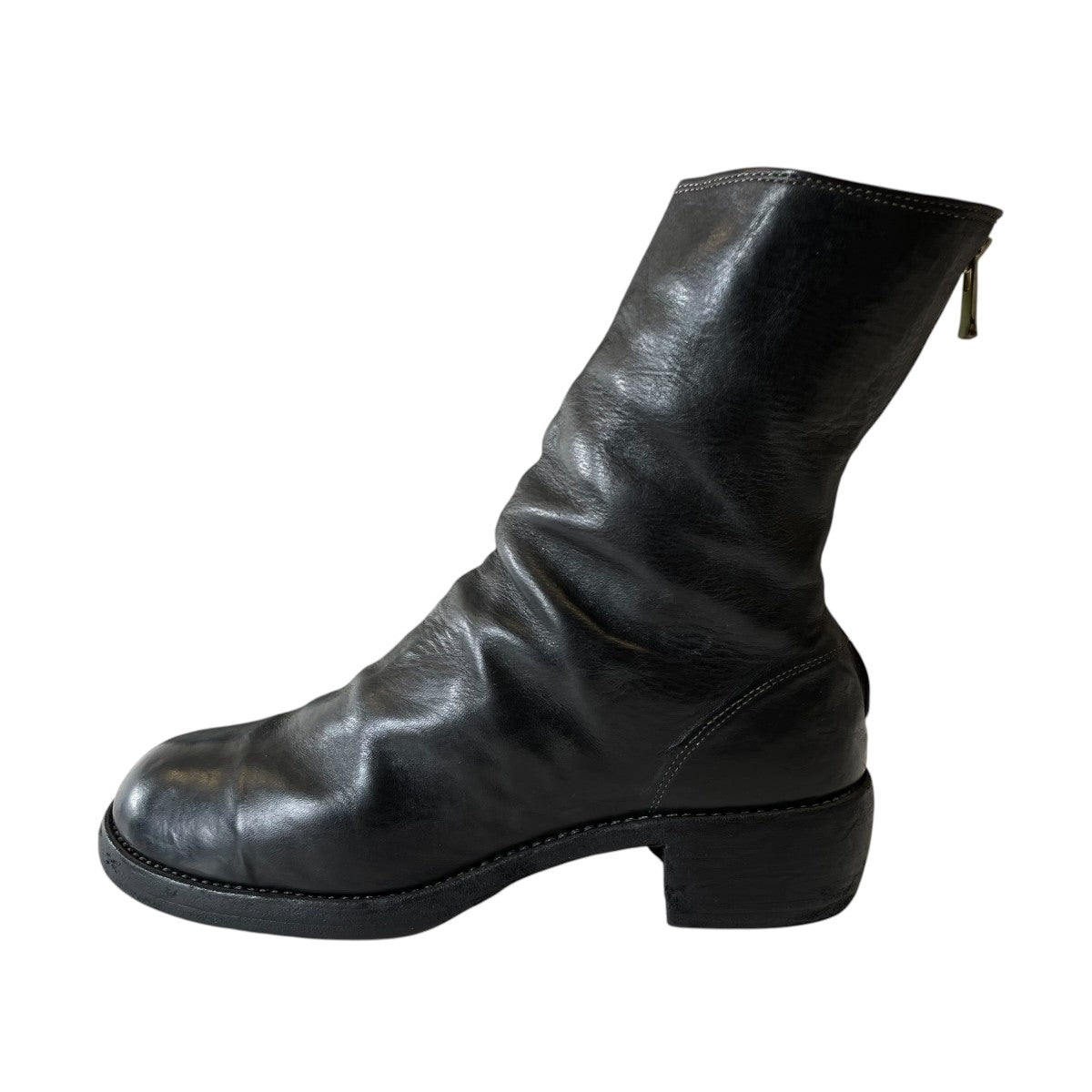 Back Zip Mid Boots Horse Full Grainブーツ788