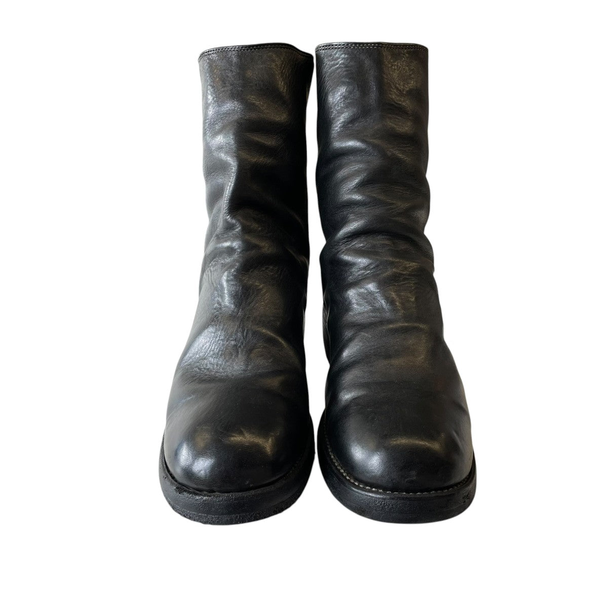 Back Zip Mid Boots Horse Full Grainブーツ788