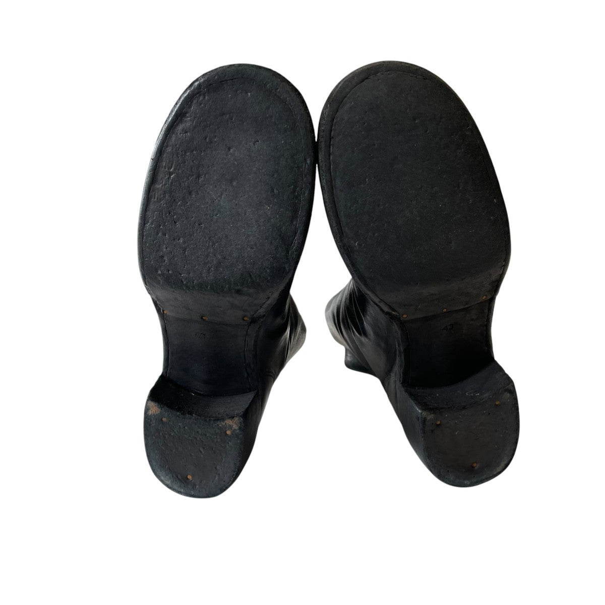 Back Zip Mid Boots Horse Full Grainブーツ788