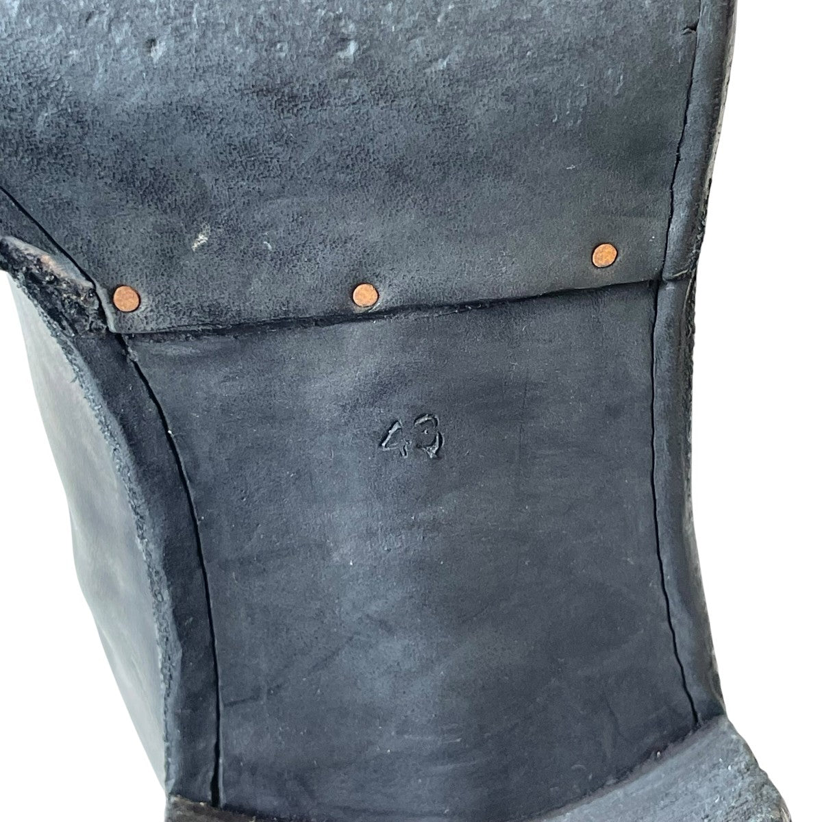 Back Zip Mid Boots Horse Full Grainブーツ788