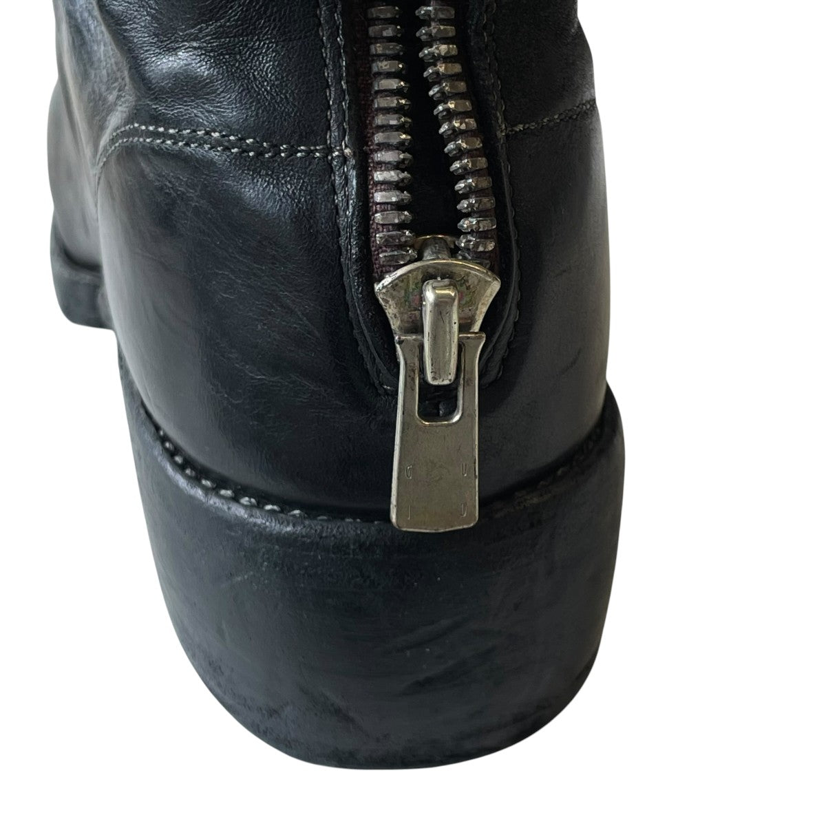 Back Zip Mid Boots Horse Full Grainブーツ788