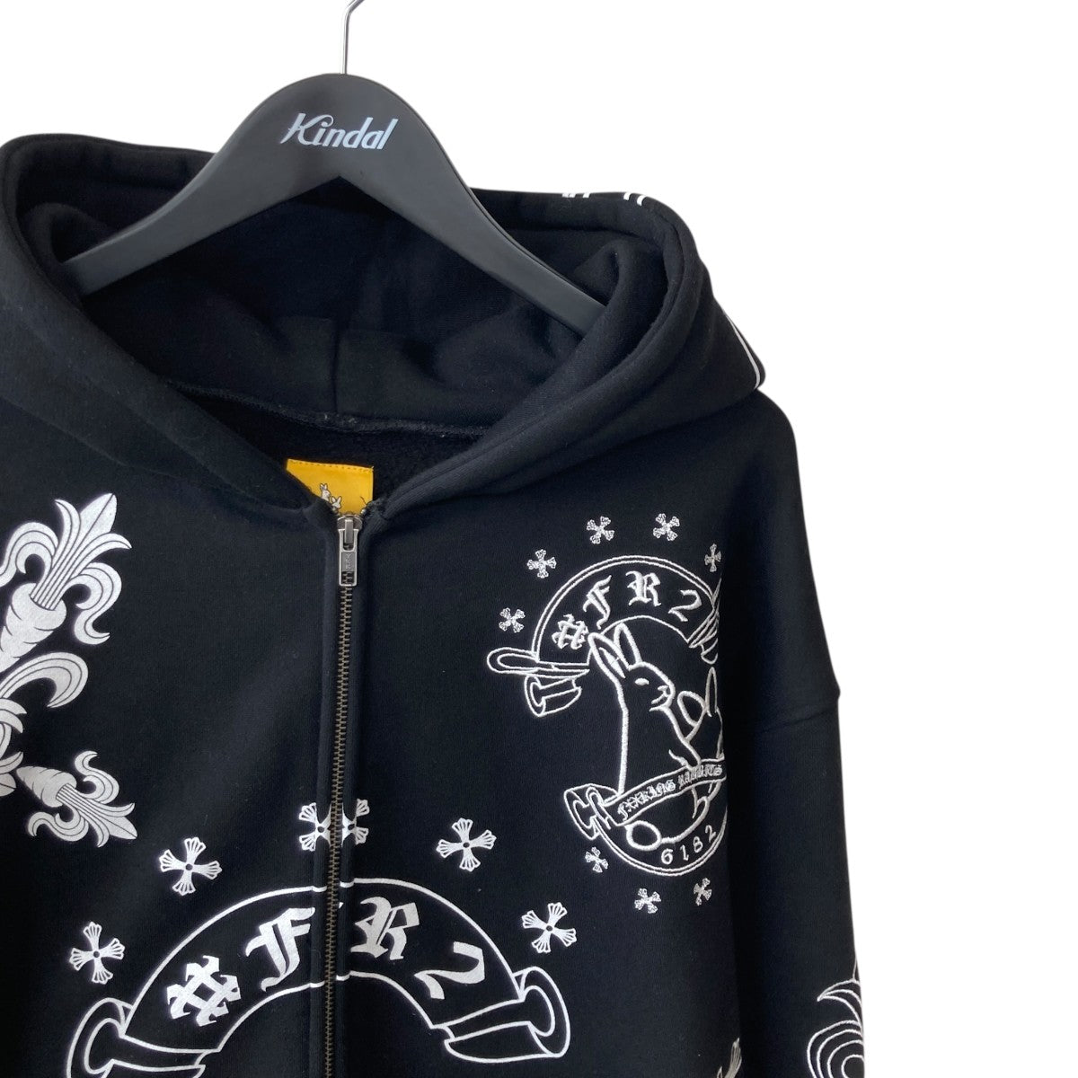 FR2 Cross Rabbits Multi Logo Zip-up HoodieジップパーカーFRC4286 古着・中古-3枚目のアイテム画像