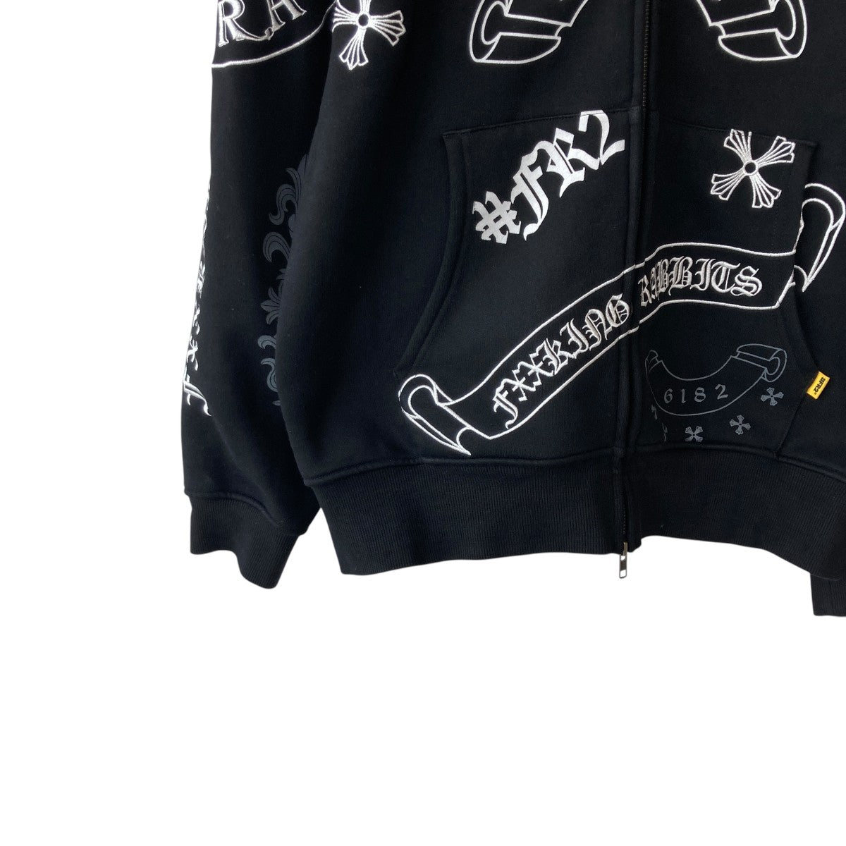 FR2 Cross Rabbits Multi Logo Zip-up HoodieジップパーカーFRC4286 古着・中古-4枚目のアイテム画像