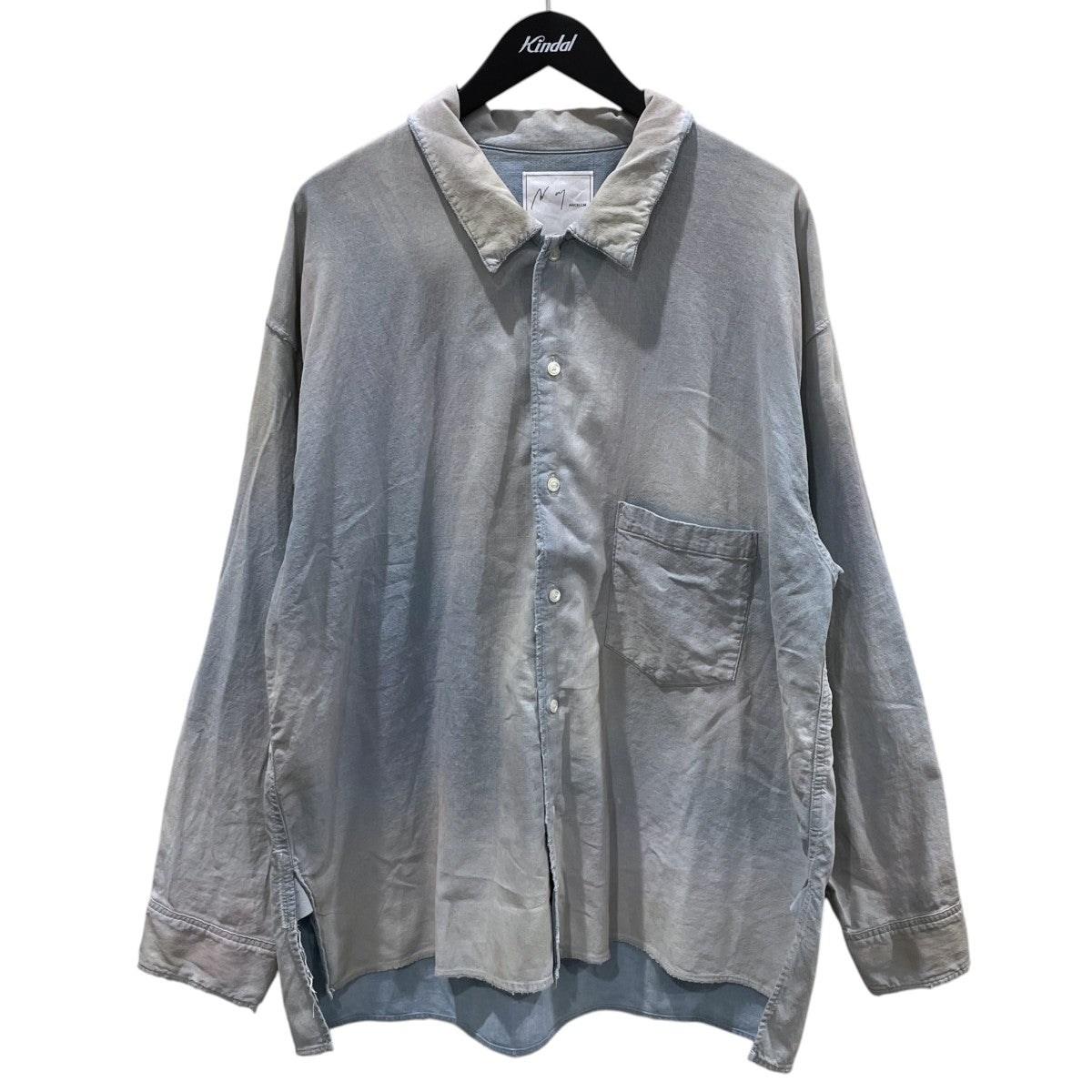 26SS 加工デニムシャツ BRUSHSTROKE AGING SHIRT ブラッシュストローク エージング シャツ ANC-SH79