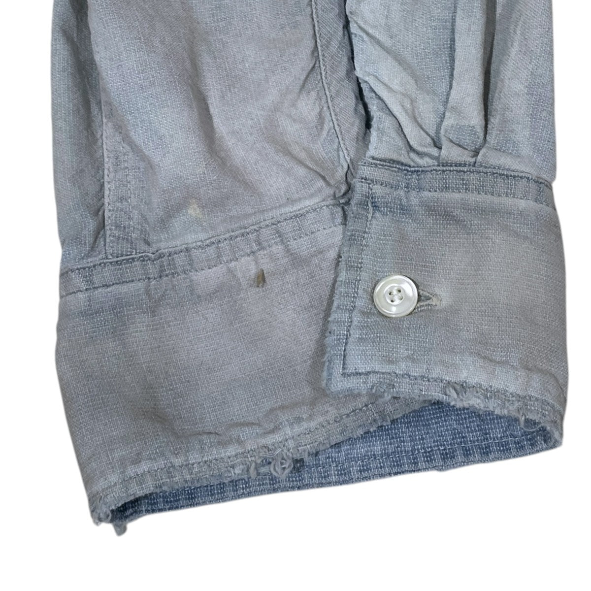 26SS 加工デニムシャツ BRUSHSTROKE AGING SHIRT ブラッシュストローク エージング シャツ ANC-SH79