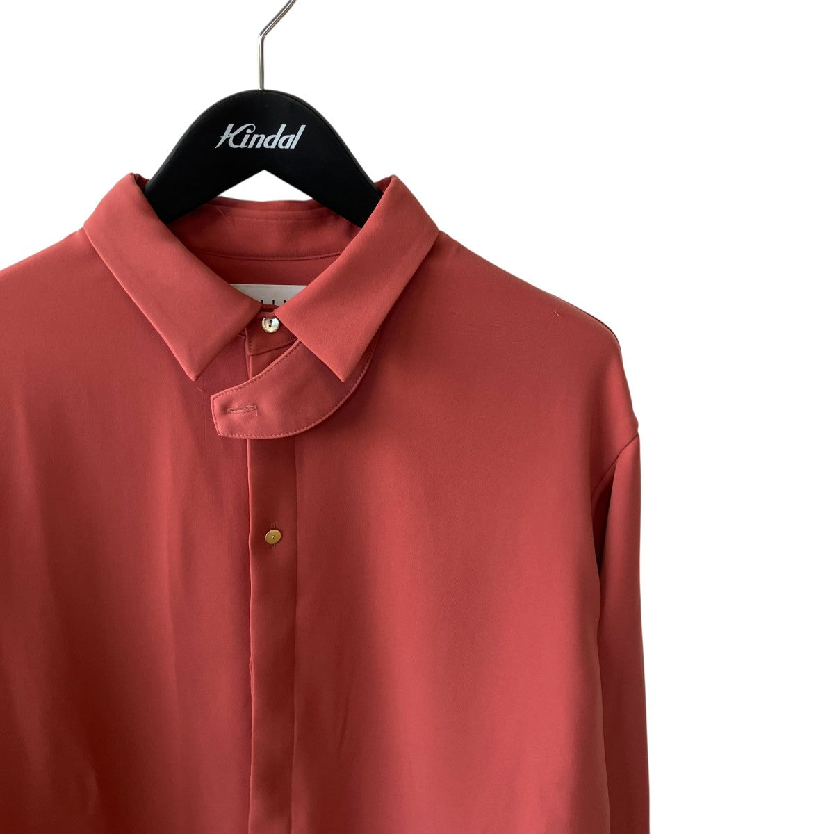 Double satin chin tab shirt長袖シャツ22-AW-018