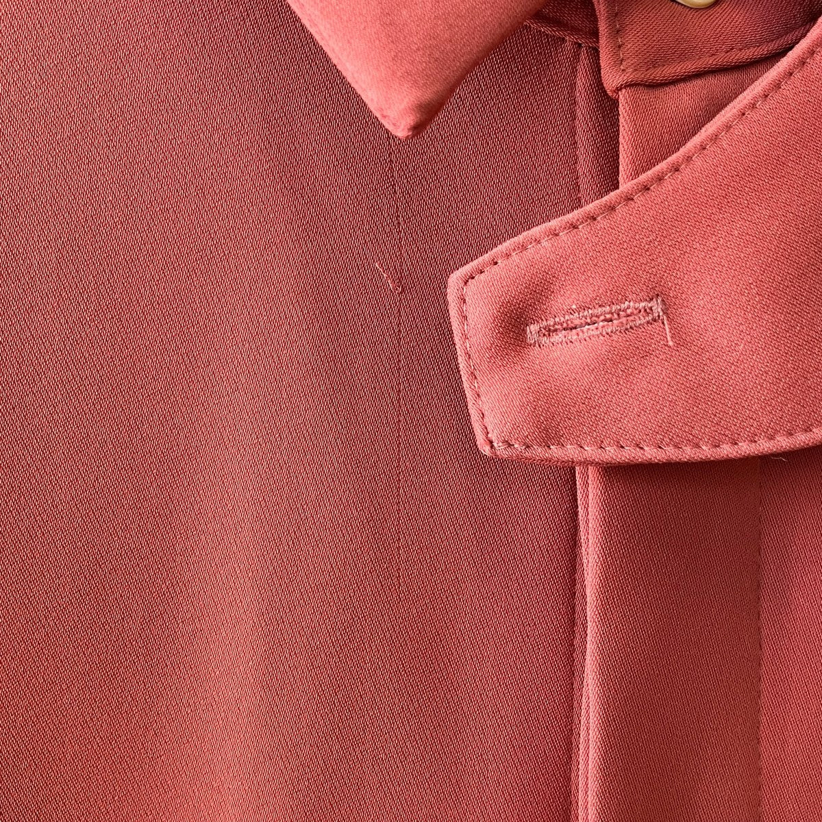 Double satin chin tab shirt長袖シャツ22-AW-018