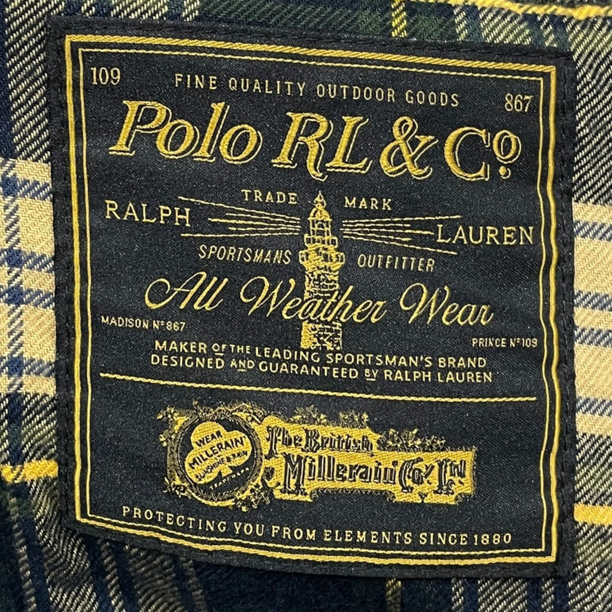 オイルドジャケット Oilcloth Biker Jacket オイルクロス バイカー ジャケット The British Millerain ブリティッシュ・ミラレーン社製