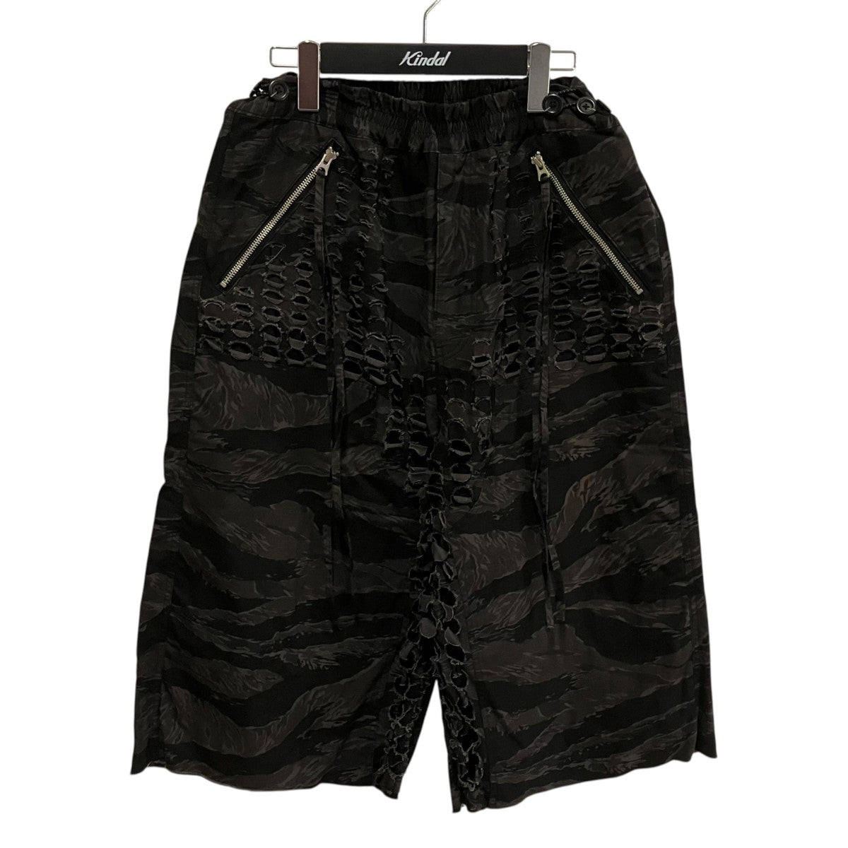 25SSParallel laser Cut odd length pantsクロップドパンツ25SS-SY017