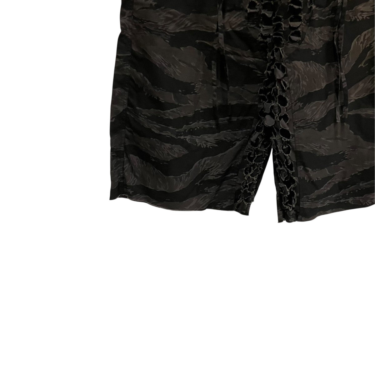 25SSParallel laser Cut odd length pantsクロップドパンツ25SS-SY017