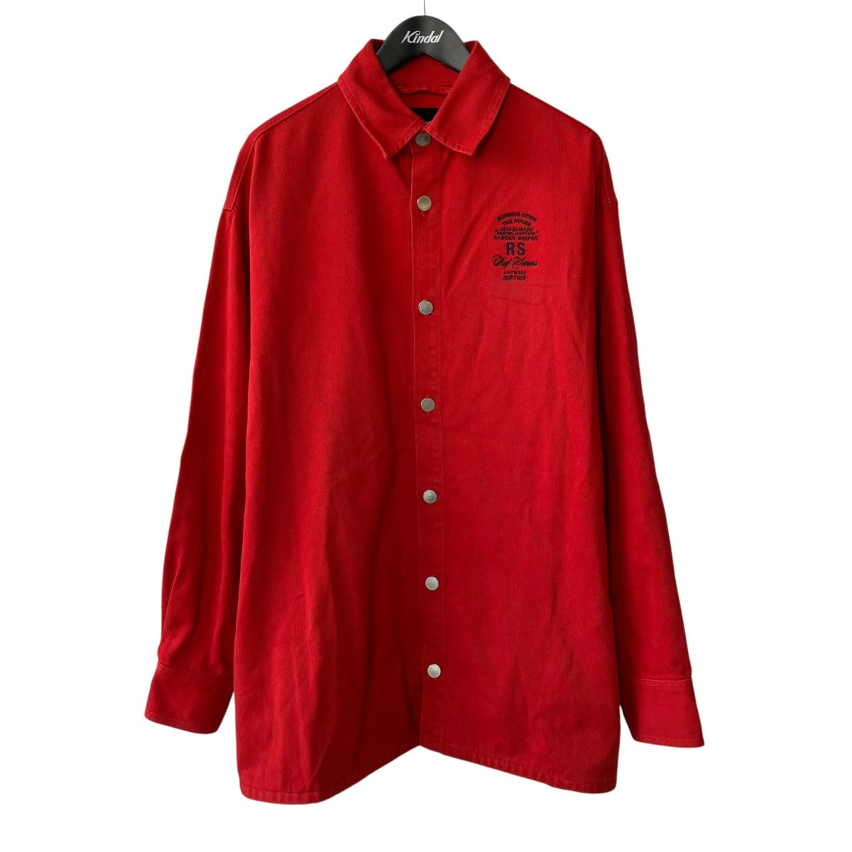 RAF SIMONS BIG FIT DEIM SHIRTデニムシャツ192-727B 古着・中古-1枚目のアイテム画像