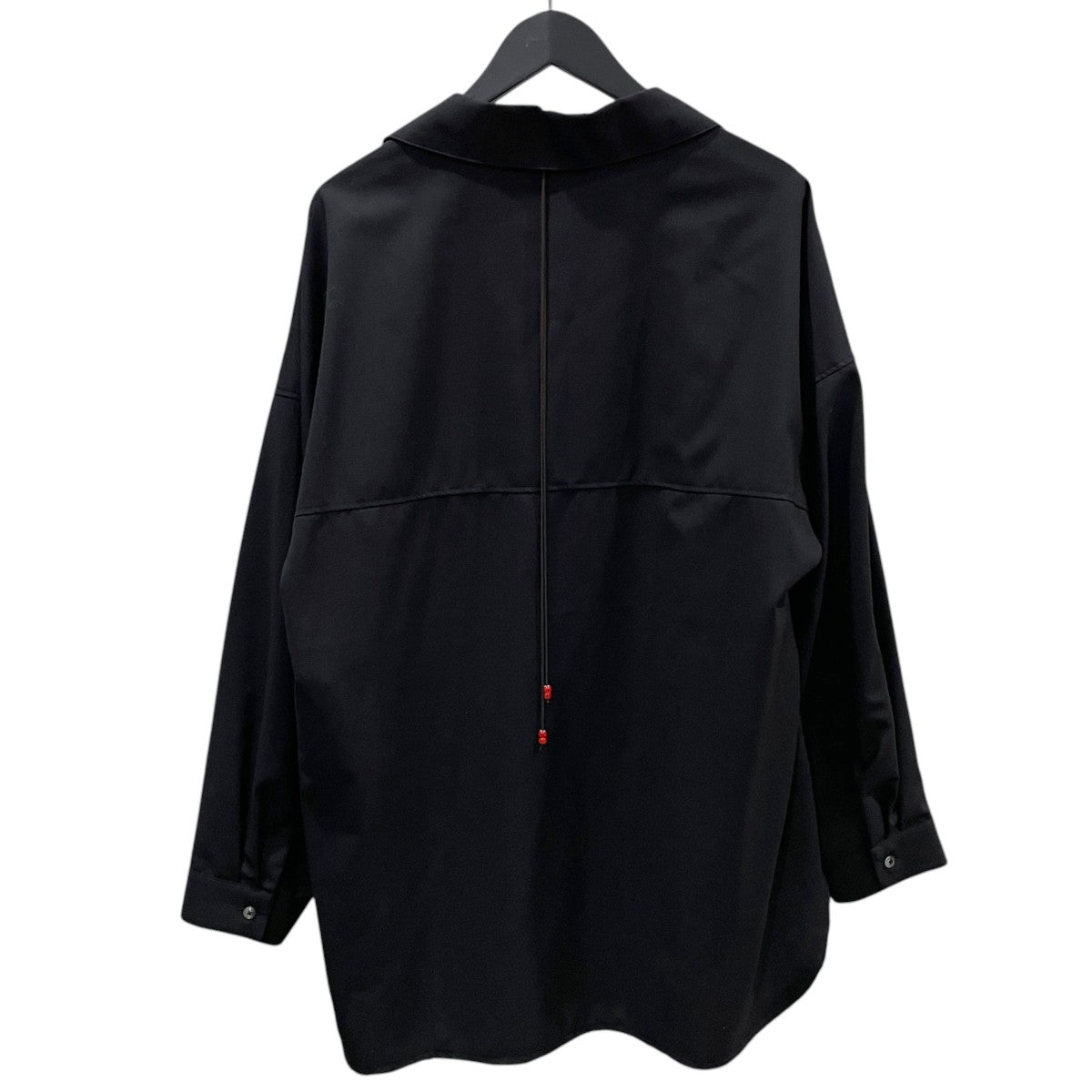 25AW プルオーバーシャツ WASH WOOL LONG SHIRT ウォッシュ ウール ロング シャツ ANC-SH71-B