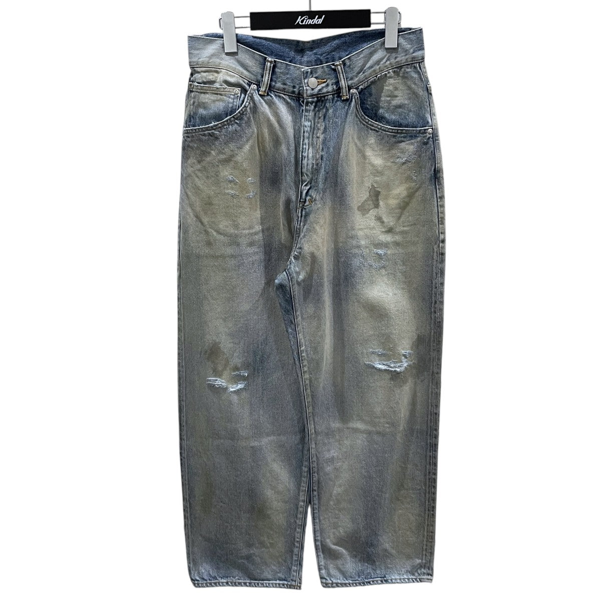 24AW 加工デニムパンツ P／TAPERED 5P DENIM PANTS ピー テーパード ファイブポケット デニムパンツ ANC-PT57-B