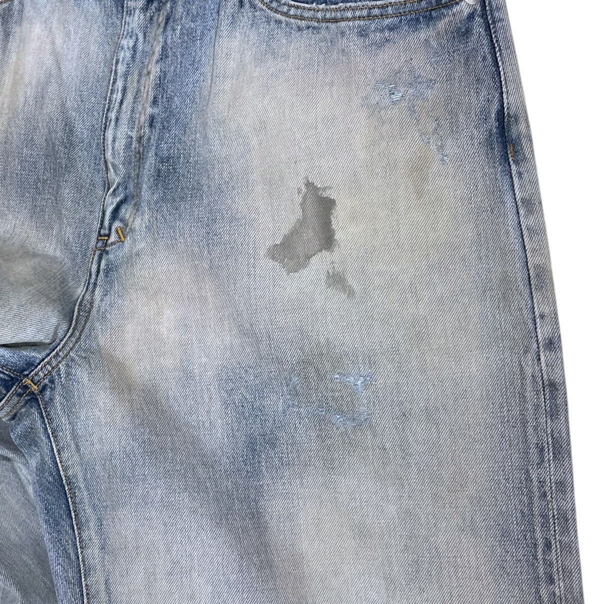 24AW 加工デニムパンツ P／TAPERED 5P DENIM PANTS ピー テーパード ファイブポケット デニムパンツ ANC-PT57-B