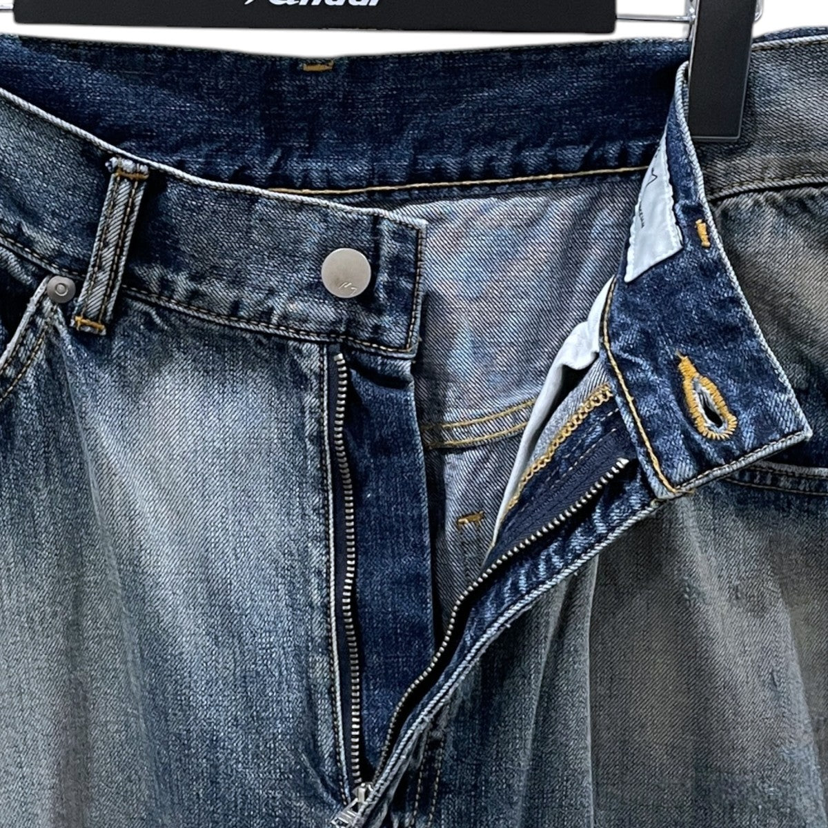 25SS 加工デニムパンツ TAPERED 5P DENIM PANTS テーパード5ポケットデニムパン ANC-PT75