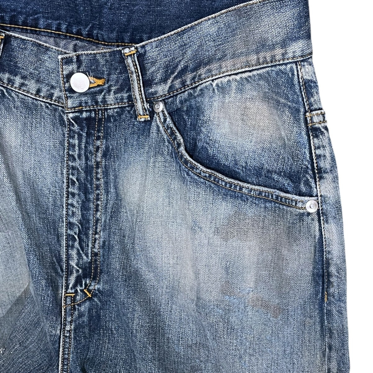 25SS 加工デニムパンツ TAPERED 5P DENIM PANTS テーパード5ポケットデニムパン ANC-PT75