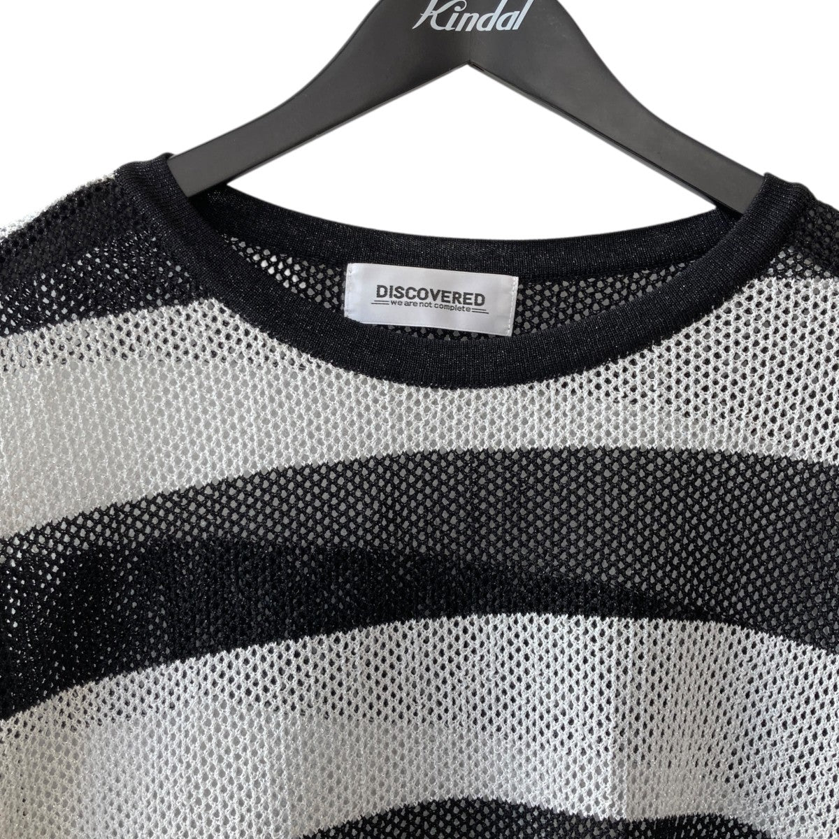 MESH LAME PULLOVER KNITボーダーニットプルオーバーDC-SS25-KN-05