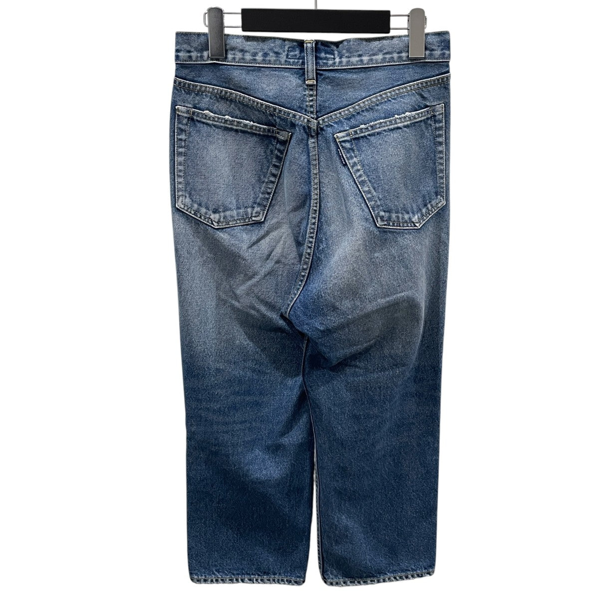 加工クロップドデニムパンツ CRASHED SAROUEL PT DENIM クラッシュド サルエルパンツ デニム MB224-3001