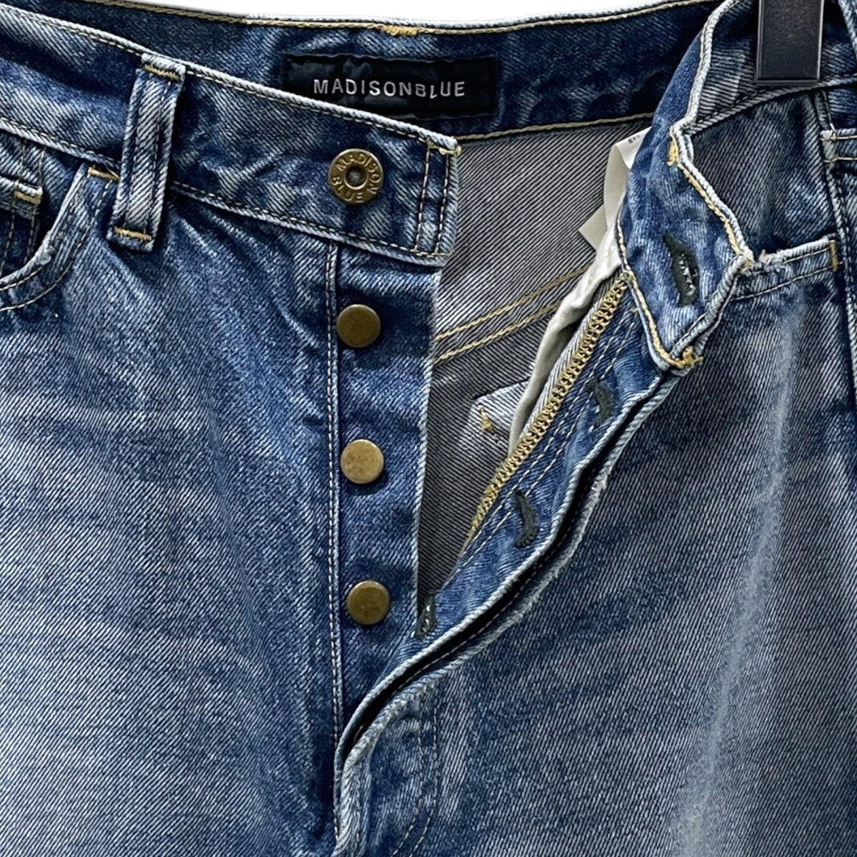 加工クロップドデニムパンツ CRASHED SAROUEL PT DENIM クラッシュド サルエルパンツ デニム MB224-3001