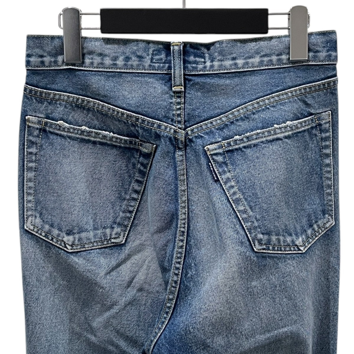 加工クロップドデニムパンツ CRASHED SAROUEL PT DENIM クラッシュド サルエルパンツ デニム MB224-3001