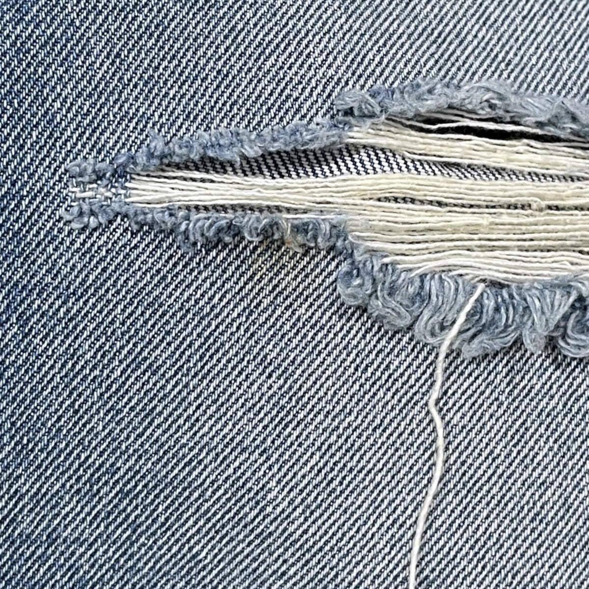 加工クロップドデニムパンツ CRASHED SAROUEL PT DENIM クラッシュド サルエルパンツ デニム MB224-3001