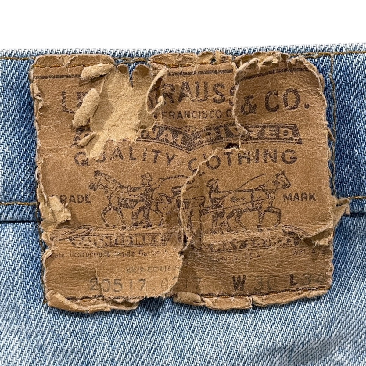 LEVI'S(リーバイス) 79年製 デニムパンツ 517 USA製 66後期 42TALON