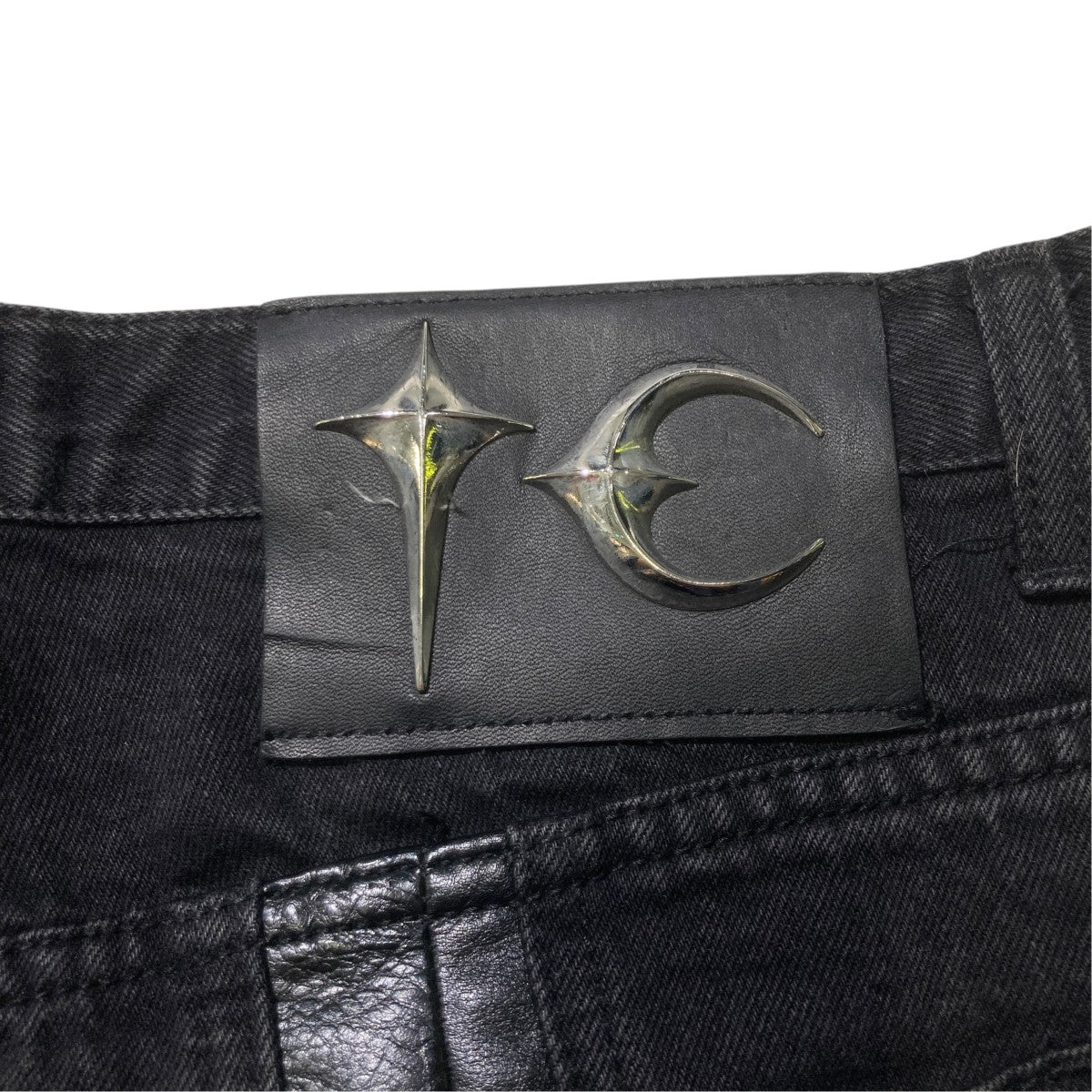 MOHICAN LEATHER DENIM PANTSデニムパンツTC24PT0403